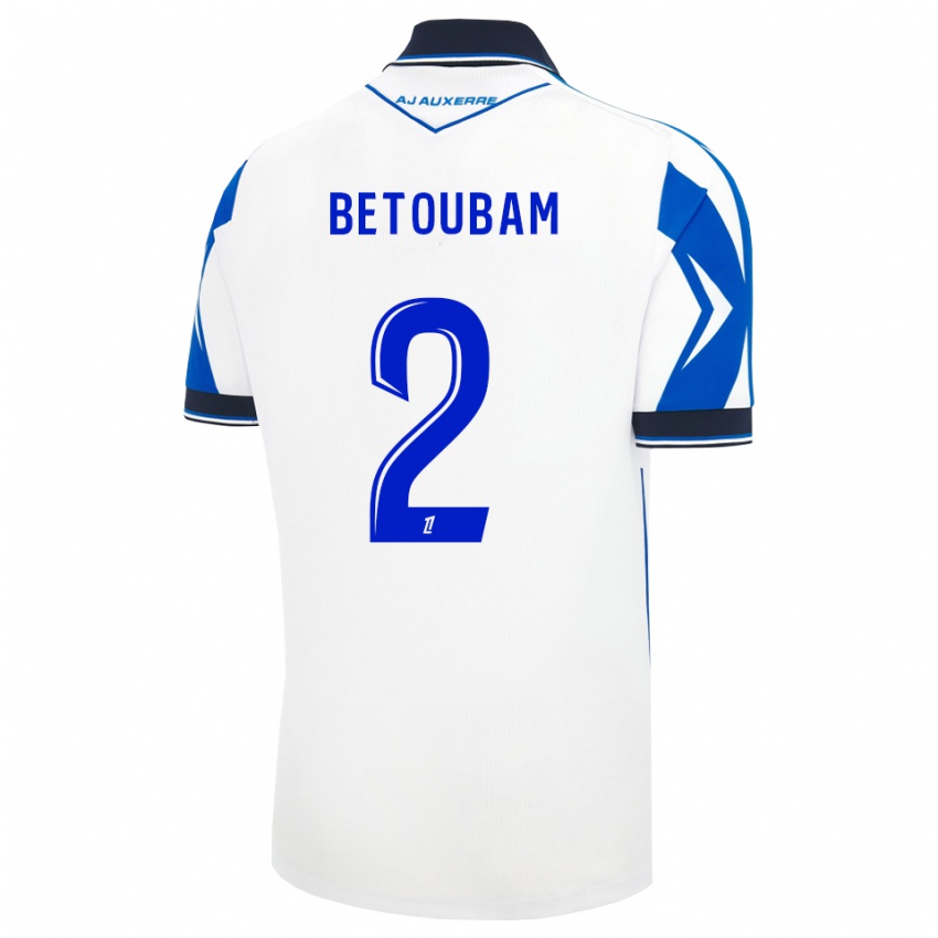 נשים Clément Betoubam #2 שחור לבן כחול ג'רזי ביתית 2026/27 חולצה קצרה