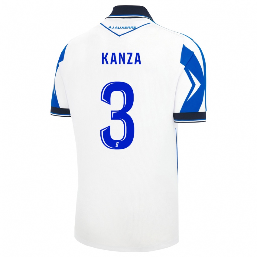 נשים Gloire Kanza #3 שחור לבן כחול ג'רזי ביתית 2026/27 חולצה קצרה