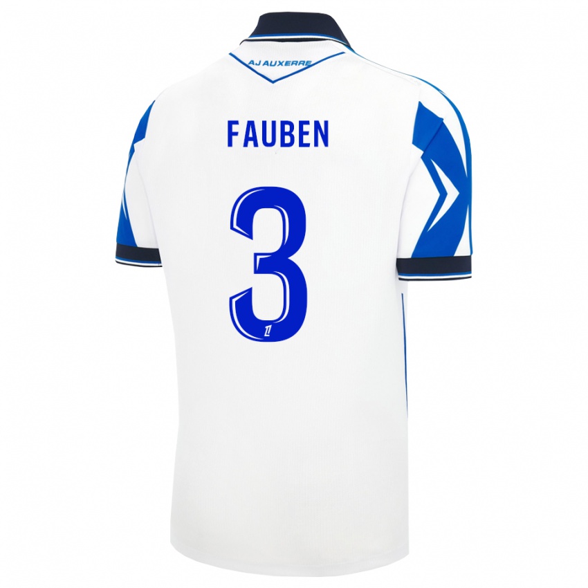 נשים Marc-Allan Fauben #3 שחור לבן כחול ג'רזי ביתית 2026/27 חולצה קצרה