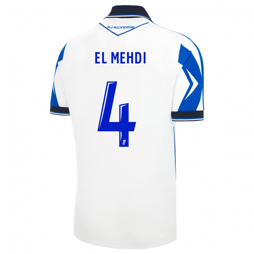 נשים Chihab El Mehdi #4 שחור לבן כחול ג'רזי ביתית 2026/27 חולצה קצרה