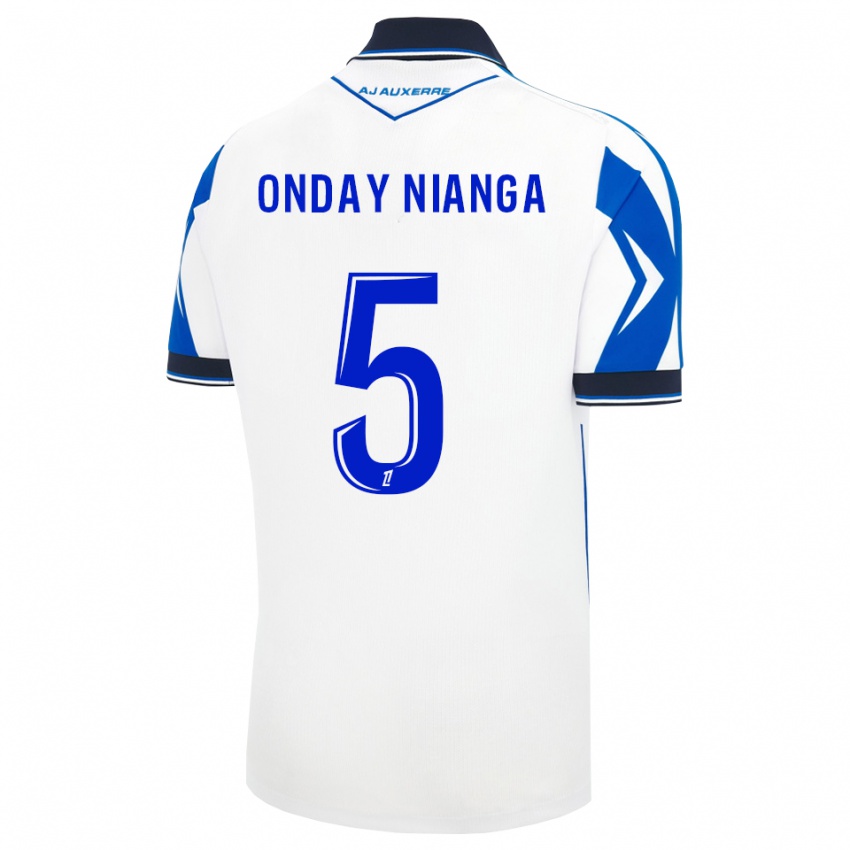 נשים Ata-Yis Onday Nianga #5 שחור לבן כחול ג'רזי ביתית 2026/27 חולצה קצרה