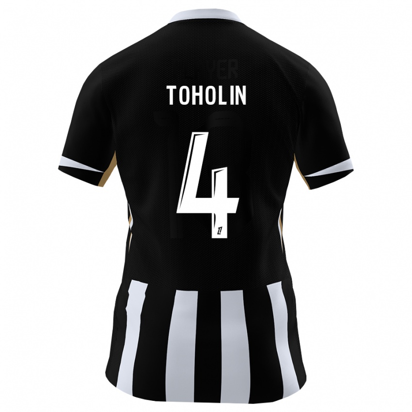 נשים Haris Toholin #4 שחור כחול ג'רזי ביתית 2026/27 חולצה קצרה