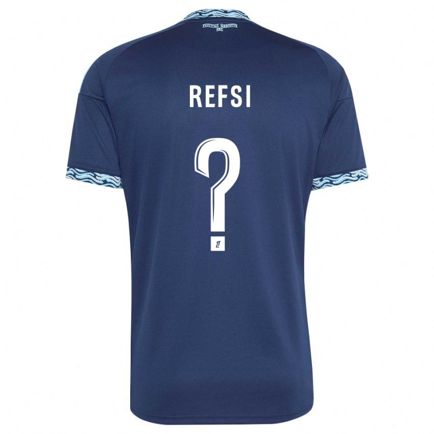 נשים Illian Refsi #0 כחול פלדה לבן ג'רזי ביתית 2026/27 חולצה קצרה