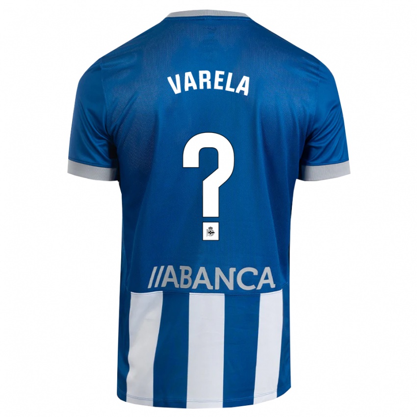נשים Iago Varela #0 כחול אפור לבן ג'רזי ביתית 2026/27 חולצה קצרה