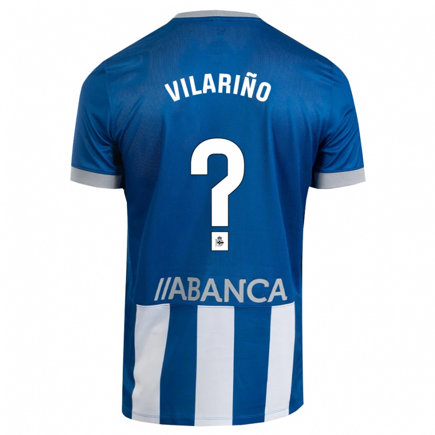נשים Antón Vilariño #0 כחול אפור לבן ג'רזי ביתית 2026/27 חולצה קצרה
