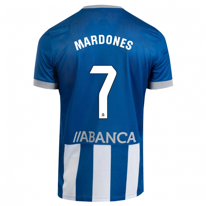 נשים Alvaro Mardones #7 כחול אפור לבן ג'רזי ביתית 2026/27 חולצה קצרה נשים Alvaro Mardones #7 כחול אפור לבן ג'רזי ביתית 2026/27 חולצה קצרה