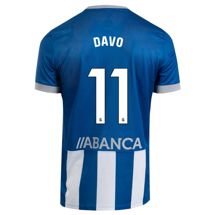 נשים Davo #11 כחול אפור לבן ג'רזי ביתית 2026/27 חולצה קצרה