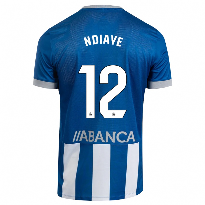 נשים Malick Ndiaye #12 כחול אפור לבן ג'רזי ביתית 2026/27 חולצה קצרה