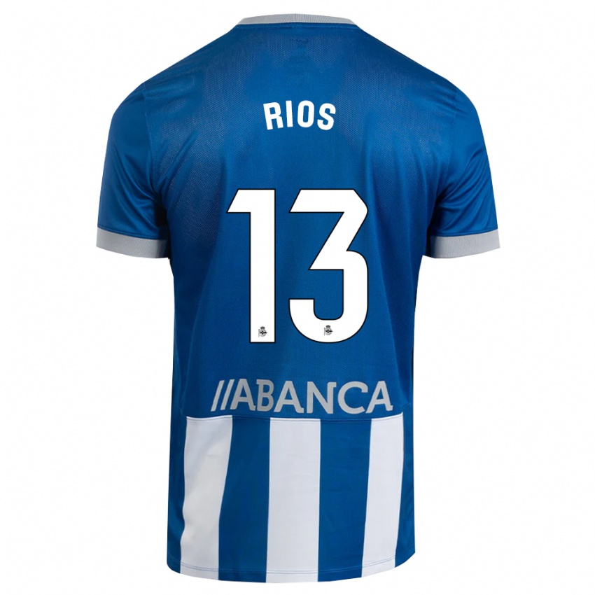 נשים Hugo Rios #13 כחול אפור לבן ג'רזי ביתית 2026/27 חולצה קצרה