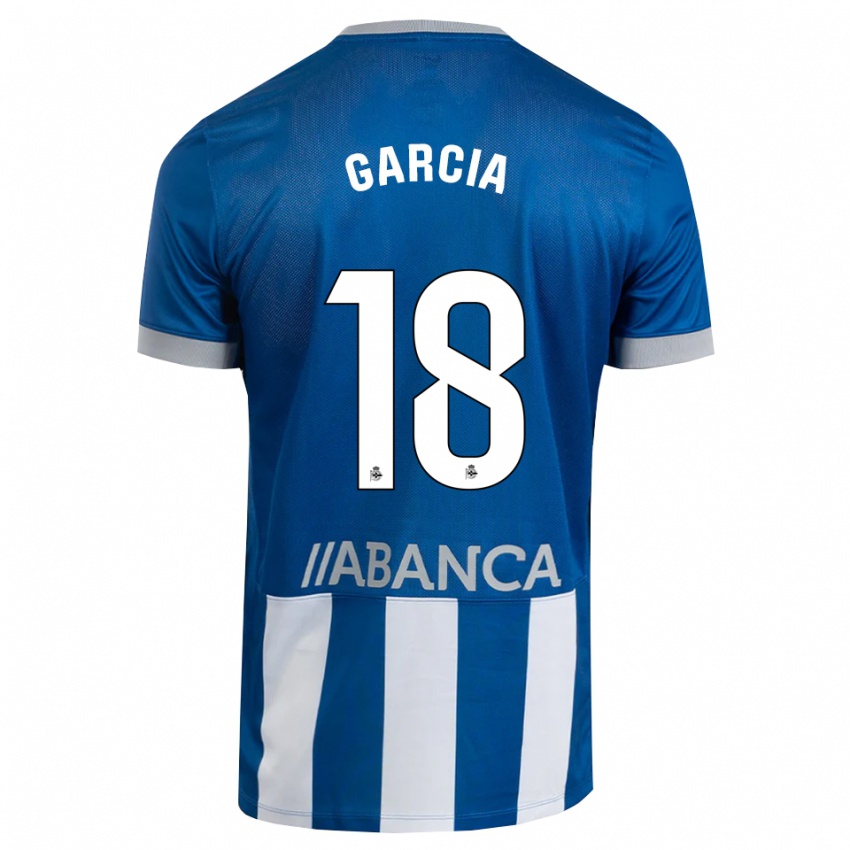 נשים Raquel García #18 כחול אפור לבן ג'רזי ביתית 2026/27 חולצה קצרה