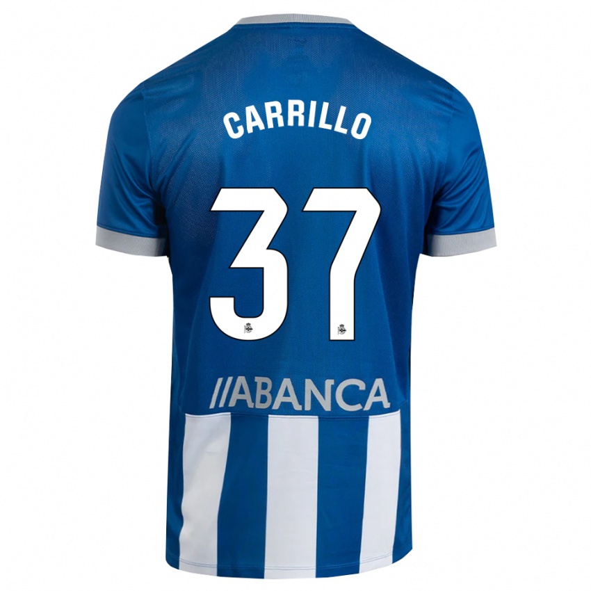 נשים Noé Carrillo #37 כחול אפור לבן ג'רזי ביתית 2026/27 חולצה קצרה