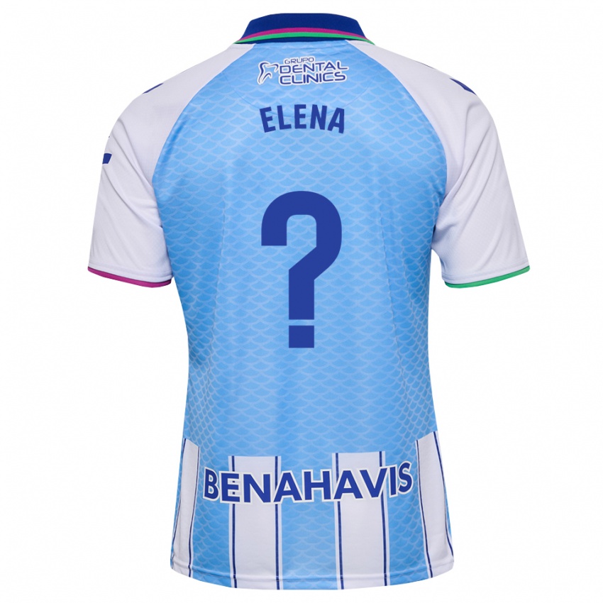 נשים Elena Martínez Pérez #0 כחול שמיים עמוק לבן ג'רזי ביתית 2026/27 חולצה קצרה