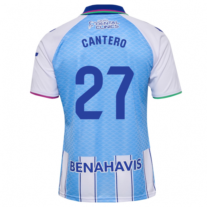נשים Cris Cantero #27 כחול שמיים עמוק לבן ג'רזי ביתית 2026/27 חולצה קצרה