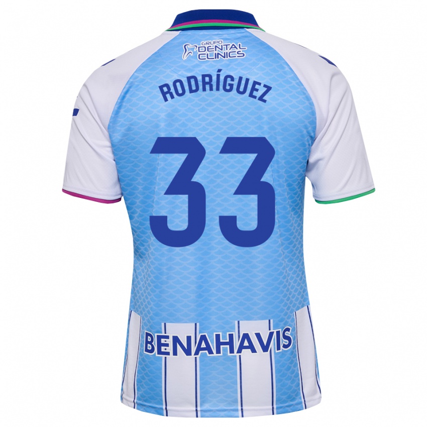 נשים Alfonso Rodríguez #33 כחול שמיים עמוק לבן ג'רזי ביתית 2026/27 חולצה קצרה