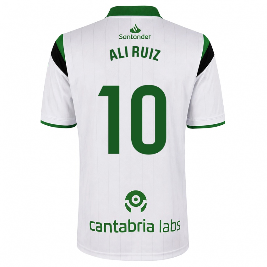 נשים Alicia Ruiz Pascua #10 לבן ירוק שחור ג'רזי ביתית 2026/27 חולצה קצרה