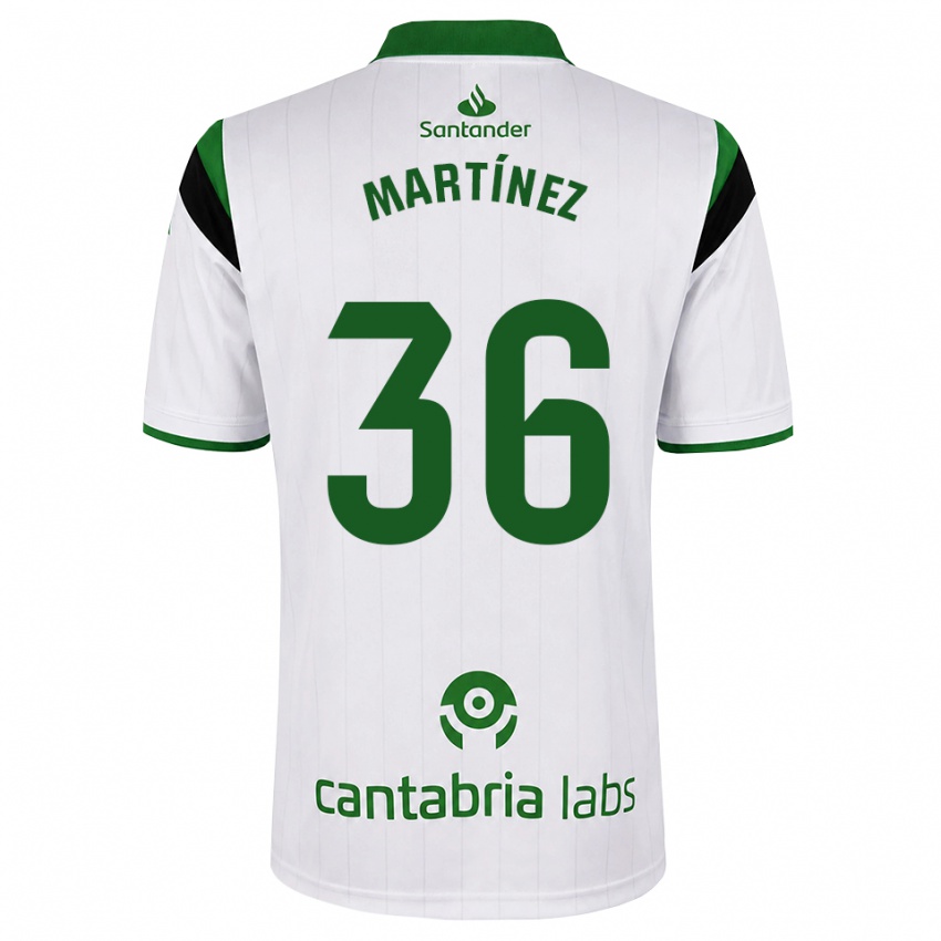נשים Sergio Martínez #36 לבן ירוק שחור ג'רזי ביתית 2026/27 חולצה קצרה