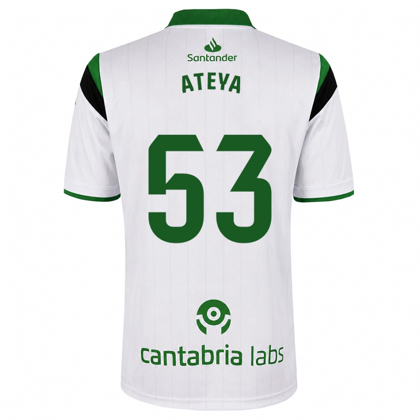 נשים Belal Ateya #53 לבן ירוק שחור ג'רזי ביתית 2026/27 חולצה קצרה