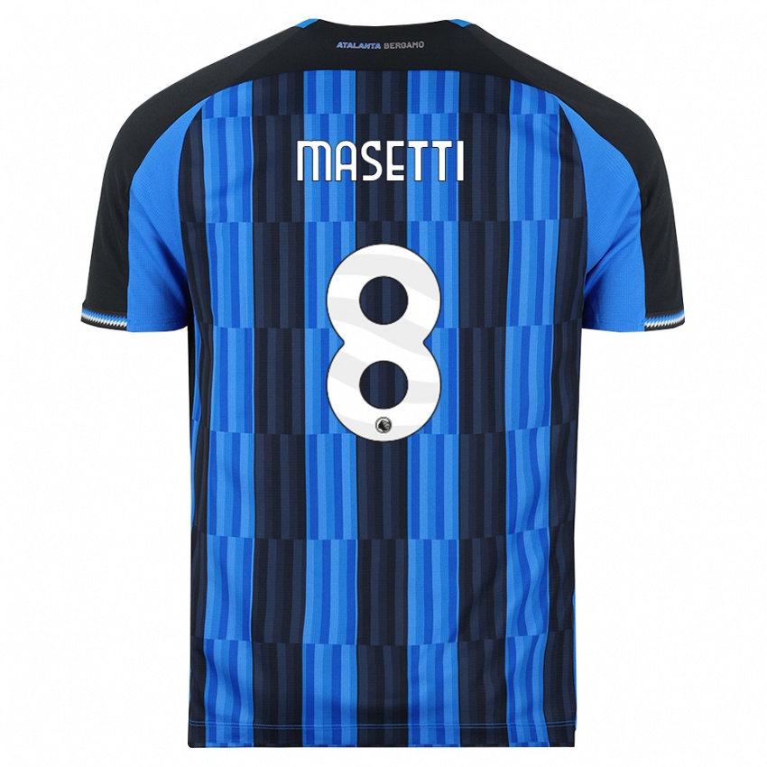 נשים Francesco Masetti #8 כחול שחור אדום ג'רזי ביתית 2026/27 חולצה קצרה