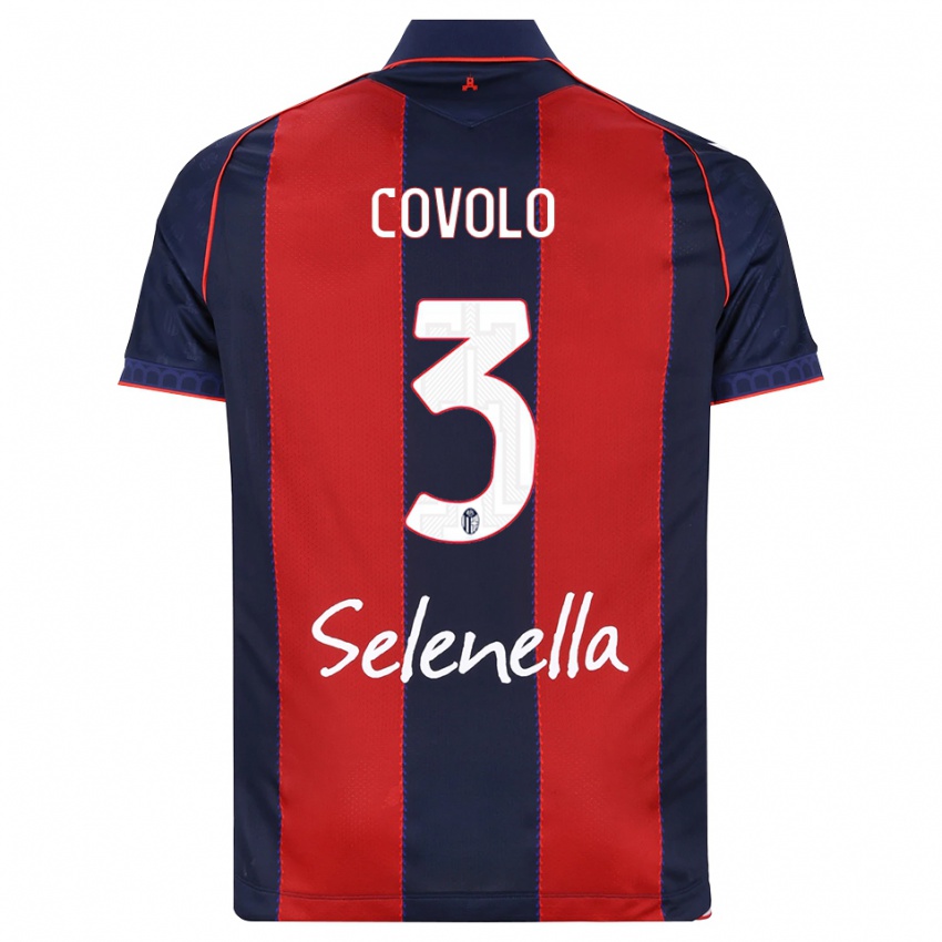 נשים Giovanni Covolo #3 כחול מלכותי אדום לבן ג'רזי ביתית 2026/27 חולצה קצרה