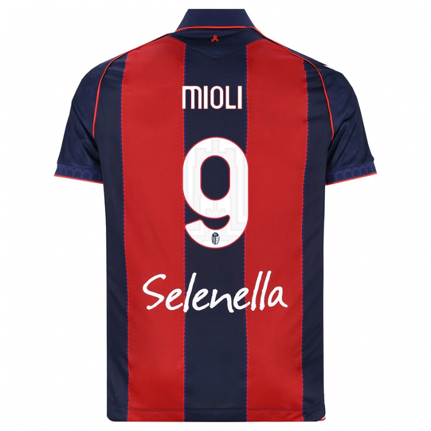 נשים Mattia Mioli #9 כחול מלכותי אדום לבן ג'רזי ביתית 2026/27 חולצה קצרה