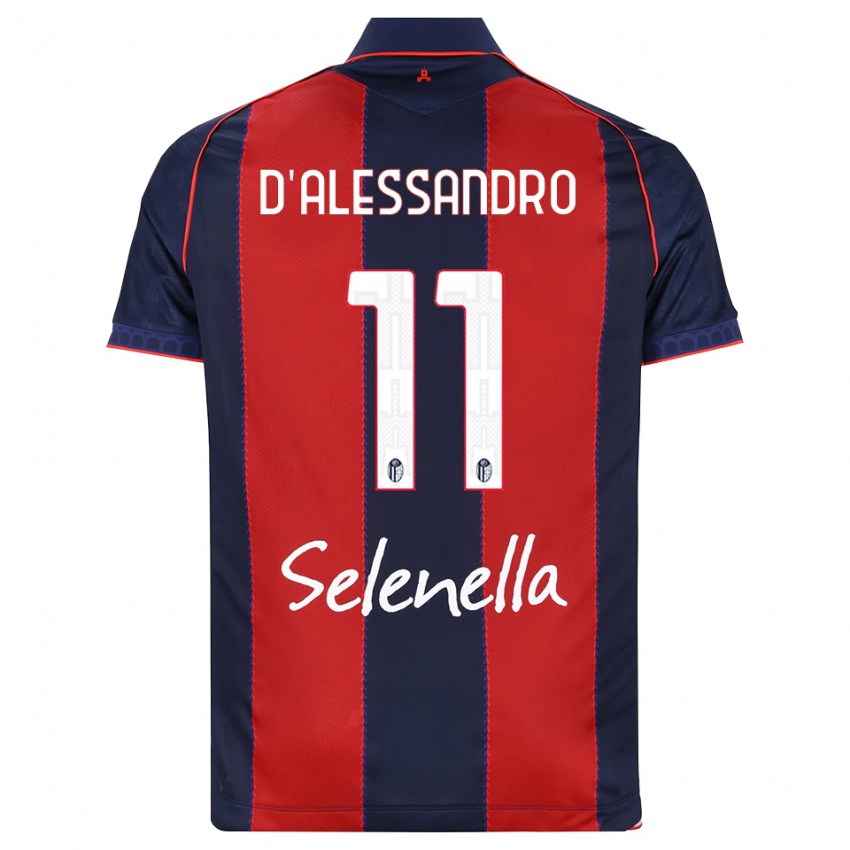נשים Giuliano D'alessandro #11 כחול מלכותי אדום לבן ג'רזי ביתית 2026/27 חולצה קצרה
