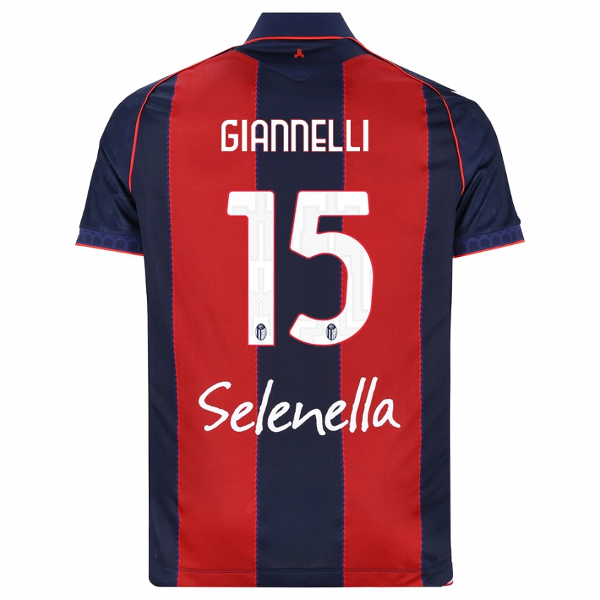 נשים Davide Giannelli #15 כחול מלכותי אדום לבן ג'רזי ביתית 2026/27 חולצה קצרה