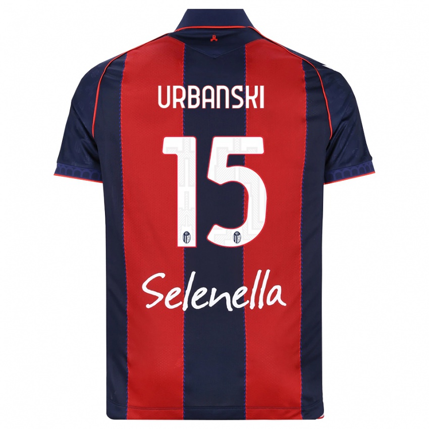 נשים Dominik Urbanski #15 כחול מלכותי אדום לבן ג'רזי ביתית 2026/27 חולצה קצרה