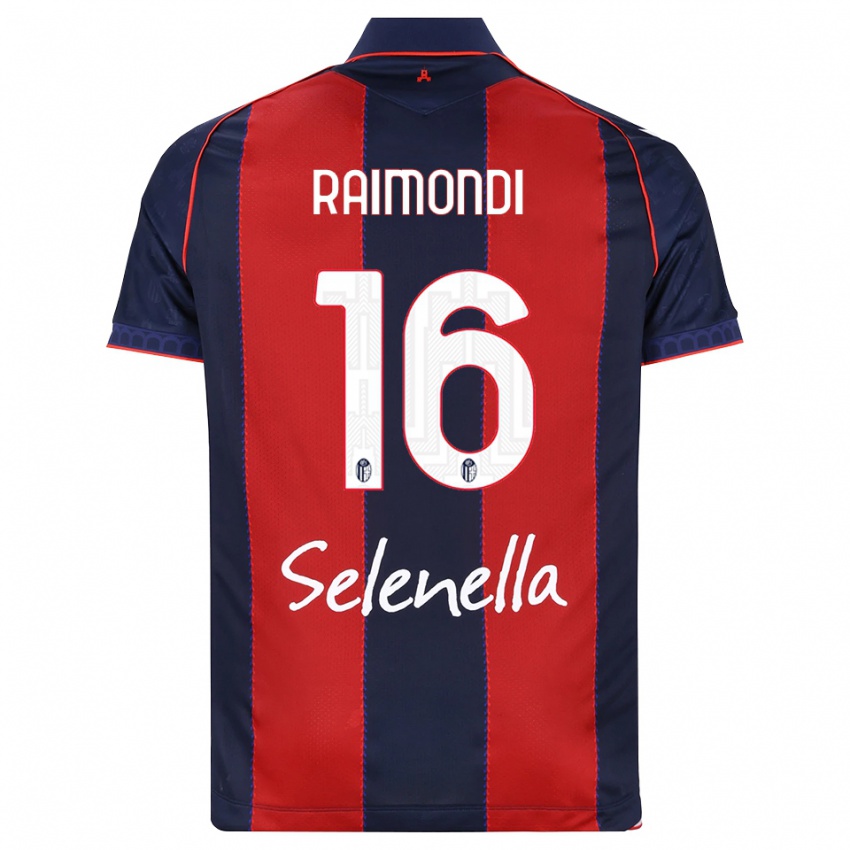 נשים Edoardo Raimondi #16 כחול מלכותי אדום לבן ג'רזי ביתית 2026/27 חולצה קצרה