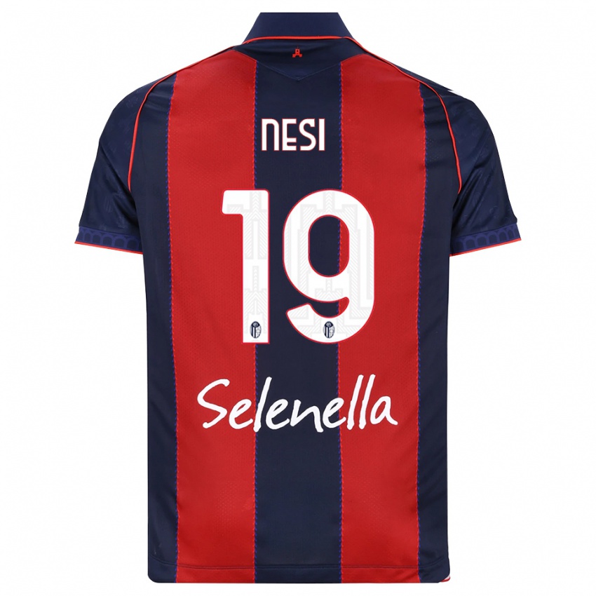 נשים Luca Nesi #19 כחול מלכותי אדום לבן ג'רזי ביתית 2026/27 חולצה קצרה