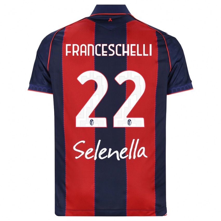 נשים Matteo Franceschelli #22 כחול מלכותי אדום לבן ג'רזי ביתית 2026/27 חולצה קצרה