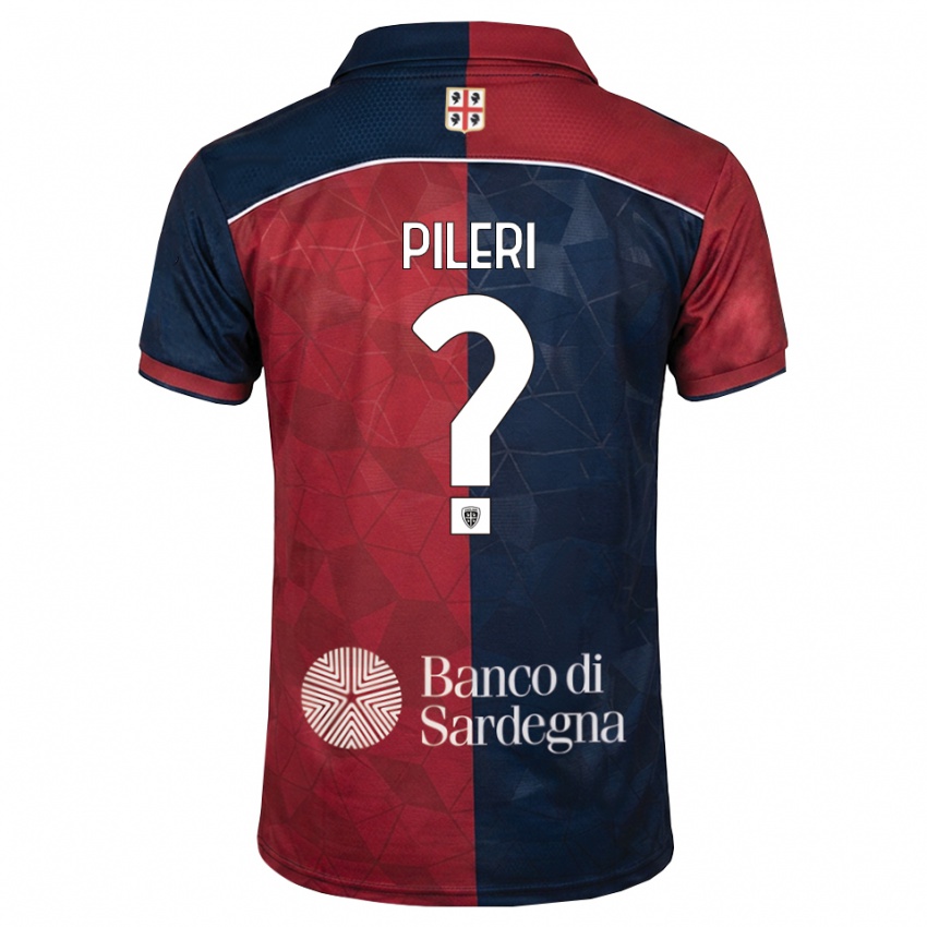 נשים Matteo Pileri #0 בורדו כחול מלכותי ג'רזי ביתית 2026/27 חולצה קצרה