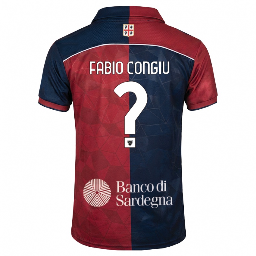 נשים Fabio Congiu #0 בורדו כחול מלכותי ג'רזי ביתית 2026/27 חולצה קצרה