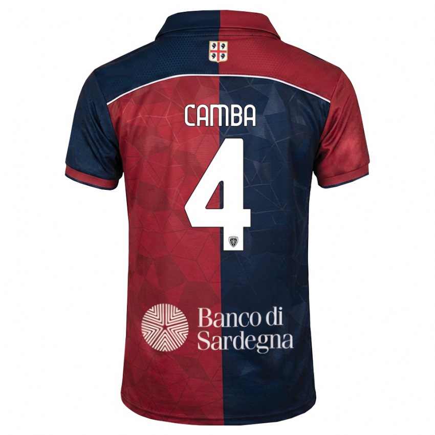 נשים Daniele Camba #4 בורדו כחול מלכותי ג'רזי ביתית 2026/27 חולצה קצרה