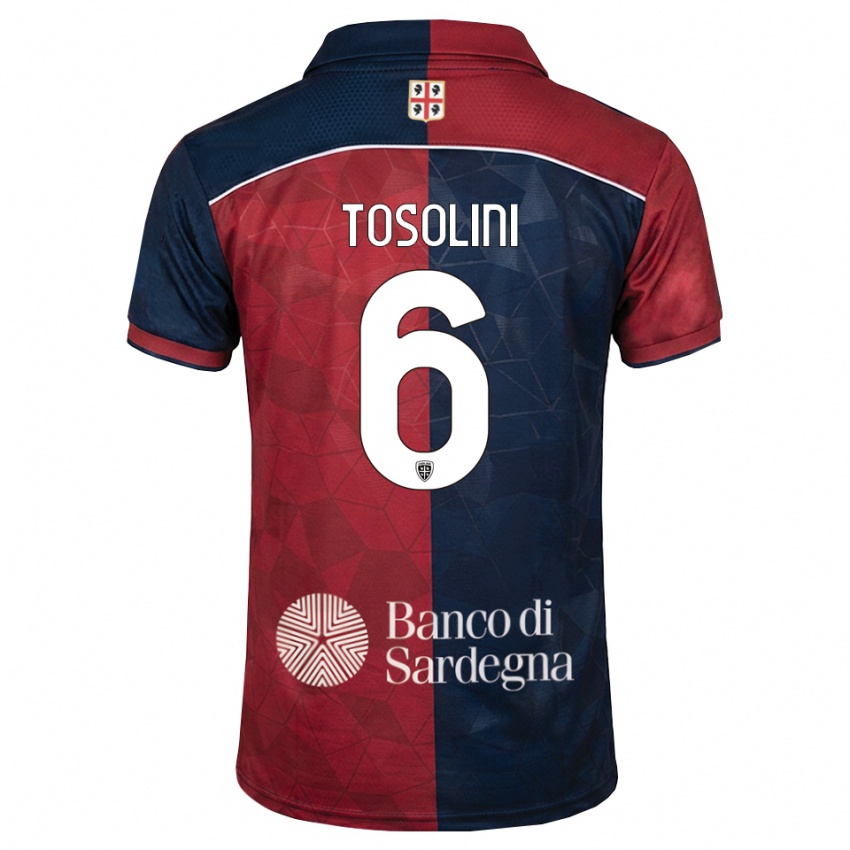 נשים Nicolas Tosolini #6 בורדו כחול מלכותי ג'רזי ביתית 2026/27 חולצה קצרה