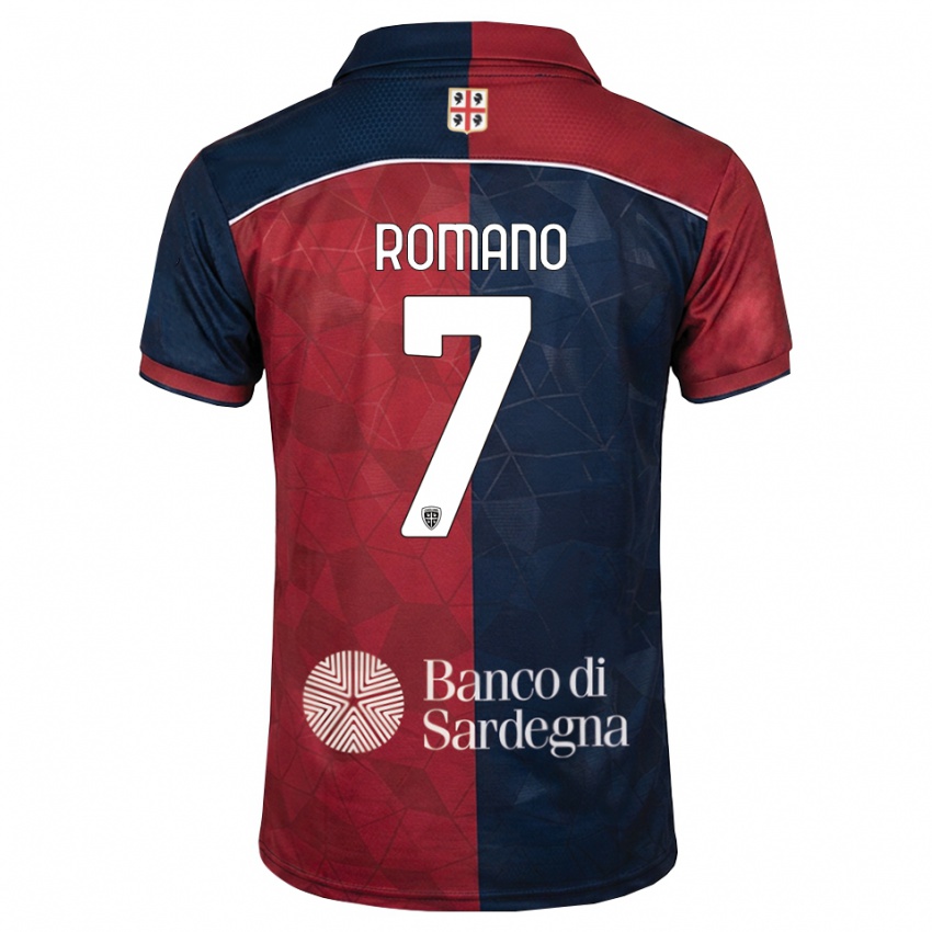 נשים Antonio Romano #7 בורדו כחול מלכותי ג'רזי ביתית 2026/27 חולצה קצרה