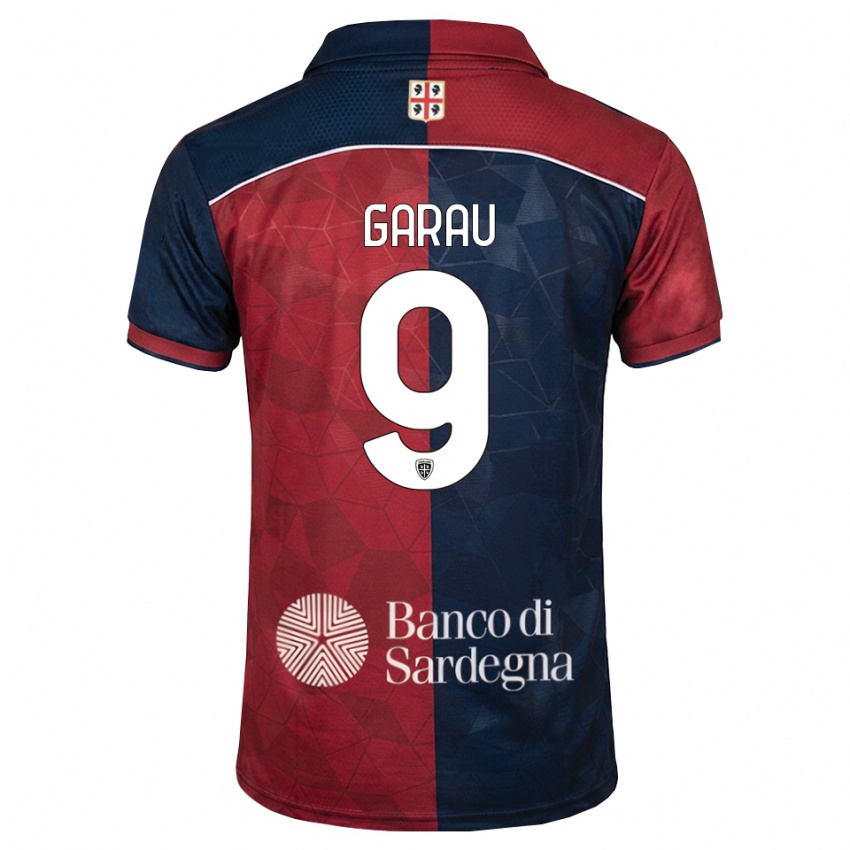 נשים Enrico Garau #9 בורדו כחול מלכותי ג'רזי ביתית 2026/27 חולצה קצרה