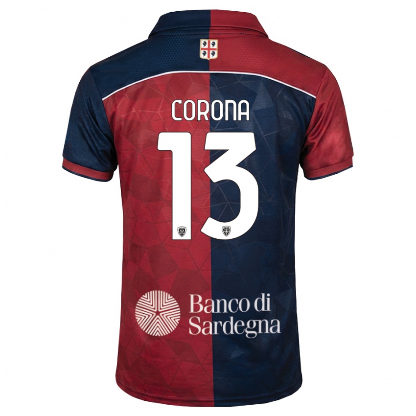 נשים Claudio Corona #13 בורדו כחול מלכותי ג'רזי ביתית 2026/27 חולצה קצרה