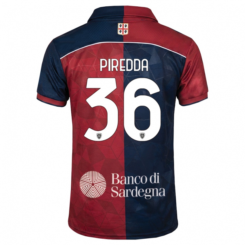 נשים Giuseppe Piredda #36 בורדו כחול מלכותי ג'רזי ביתית 2026/27 חולצה קצרה
