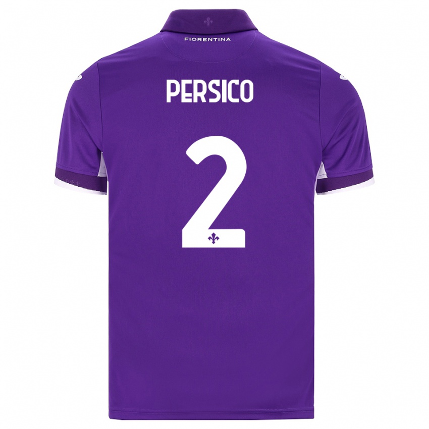 נשים Daniele Persico #2 סגול לבן ורוד ג'רזי ביתית 2026/27 חולצה קצרה