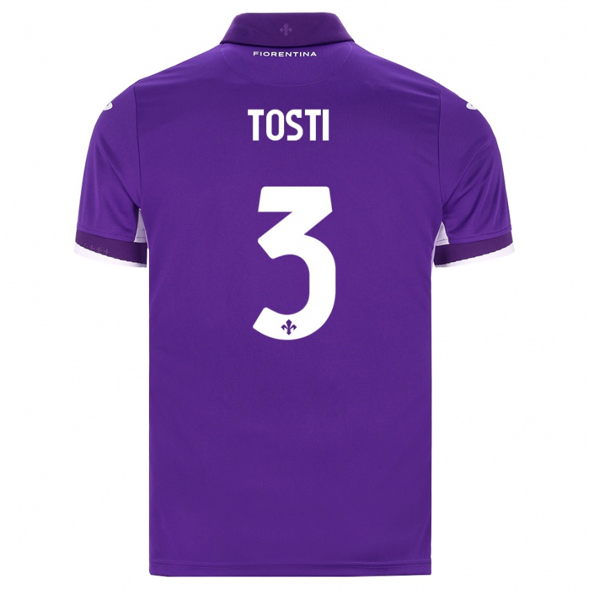 נשים Tommaso Tosti #3 סגול לבן ורוד ג'רזי ביתית 2026/27 חולצה קצרה