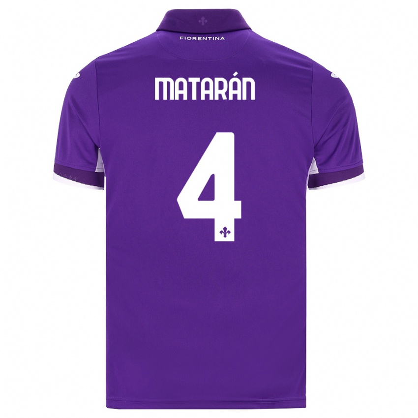 נשים Federico Matarán #4 סגול לבן ורוד ג'רזי ביתית 2026/27 חולצה קצרה