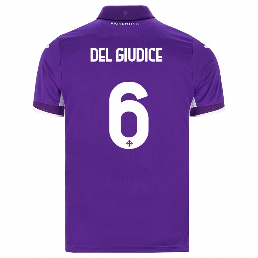 נשים Nicolas Del Giudice #6 סגול לבן ורוד ג'רזי ביתית 2026/27 חולצה קצרה