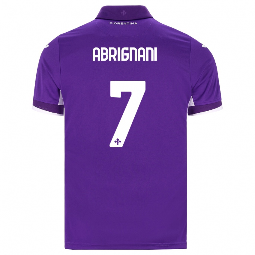 נשים Filippo Abrignani #7 סגול לבן ורוד ג'רזי ביתית 2026/27 חולצה קצרה