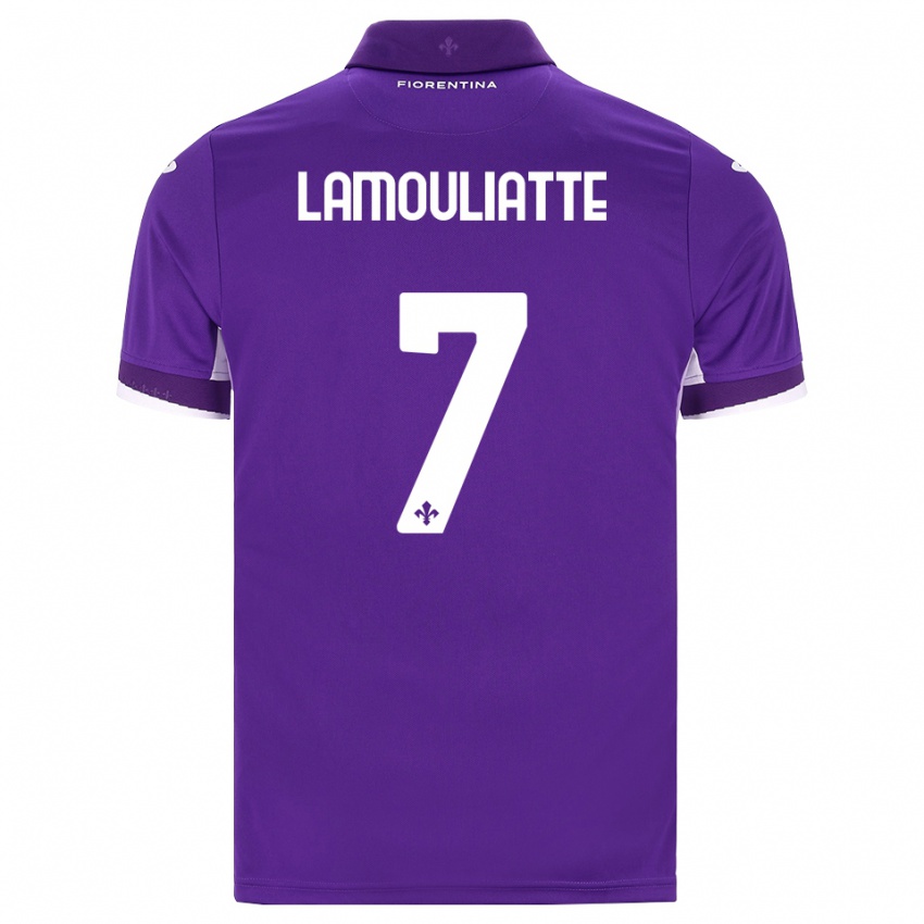 נשים Hugo Lamouliatte #7 סגול לבן ורוד ג'רזי ביתית 2026/27 חולצה קצרה