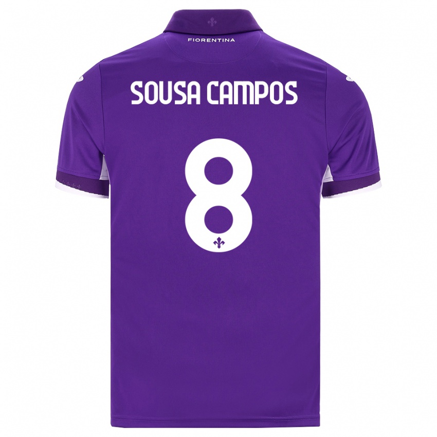 נשים Matteo Sousa Campos #8 סגול לבן ורוד ג'רזי ביתית 2026/27 חולצה קצרה