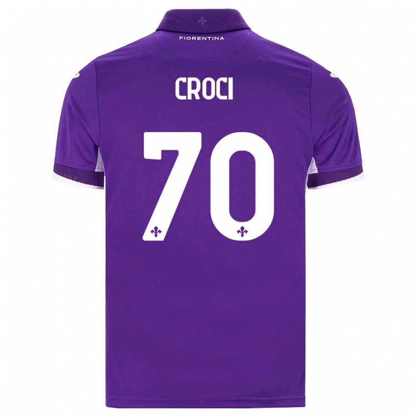 נשים Federico Croci #70 סגול לבן ורוד ג'רזי ביתית 2026/27 חולצה קצרה