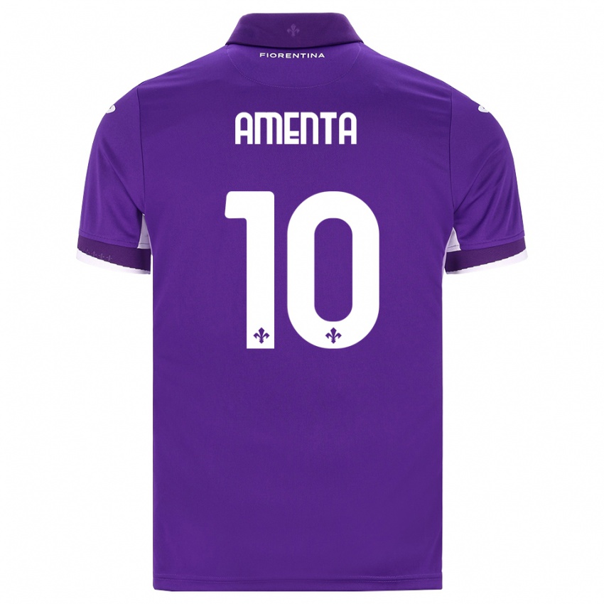 נשים Francesco Amenta #10 סגול לבן ורוד ג'רזי ביתית 2026/27 חולצה קצרה