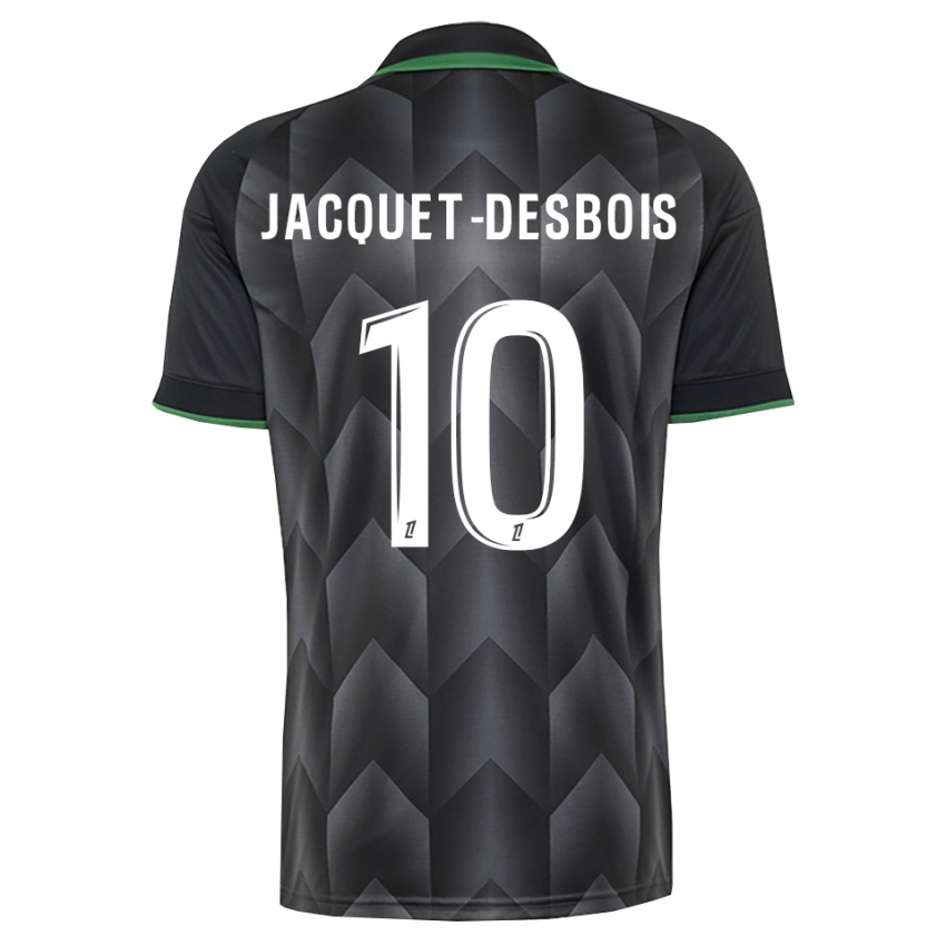 נשים Tairik Jacquet-Desbois #10 לבן שחור ירוק הרחק ג'רזי 2026/27 חולצה קצרה