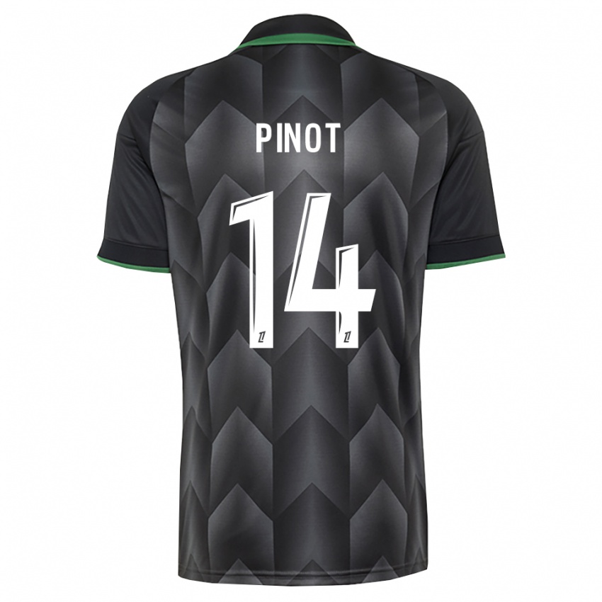 נשים Laurine Pinot #14 לבן שחור ירוק הרחק ג'רזי 2026/27 חולצה קצרה