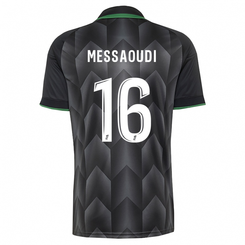נשים Fedwan Messaoudi #16 לבן שחור ירוק הרחק ג'רזי 2026/27 חולצה קצרה